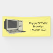 コンピュータ漫画イラストレーション 横断幕 (横)