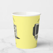 コンピュータ漫画イラストレーション 紙コップ (左)