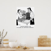 コンピュータ漫画1870 ポスター (キッチン)