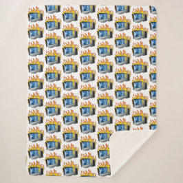 コンピュータ火災シェルパ毛布 シェルパブランケット