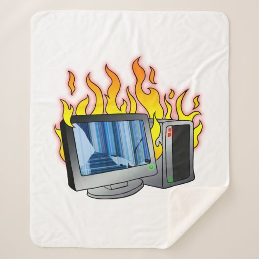 コンピュータ火災シェルパ毛布 シェルパブランケット (正面)