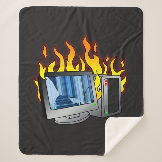 コンピュータ火災シェルパ毛布 シェルパブランケット (正面)