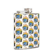 コンピュータ火災ビニール包まれたフラスコ フラスク (右)