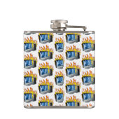 コンピュータ火災ビニール包まれたフラスコ フラスク (裏面)