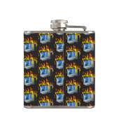 コンピュータ火災ビニール包まれたフラスコ フラスク (裏面)