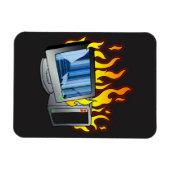 コンピュータ火災用フレキシブルフォトマグネット マグネット (横)