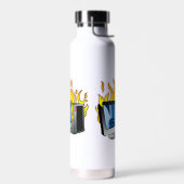 コンピュータ火災金属銅真空絶縁ボトル ウォーターボトル (左面)