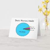 コンピュータ熱狂者のためのおもしろいな基本的な人間の必要性 カード (黄色い花)