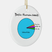 コンピュータ熱狂者のためのおもしろいな基本的な人間の必要性 セラミックオーナメント (右)