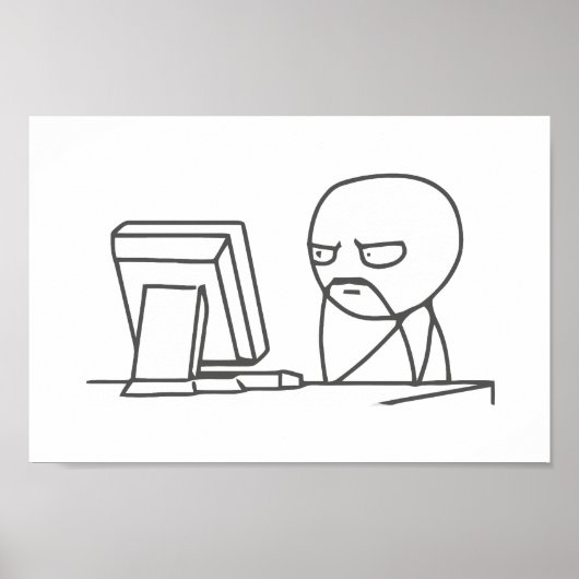 コンピュータ男のミーム – ポスター (正面)