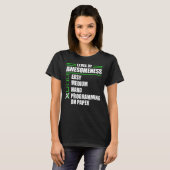 コンピュータ科学に基づくプログラマー紙プログラミング Tシャツ (正面フル)