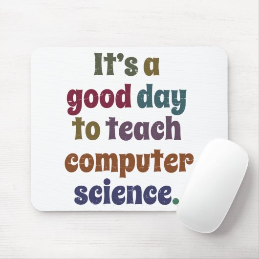 コンピュータ科学は教え良い日だおもしろい マウスパッド (マウス)