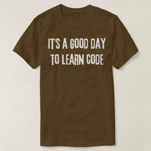 コンピュータ科学をコードす学る良い日 Tシャツ (デザイン正面)