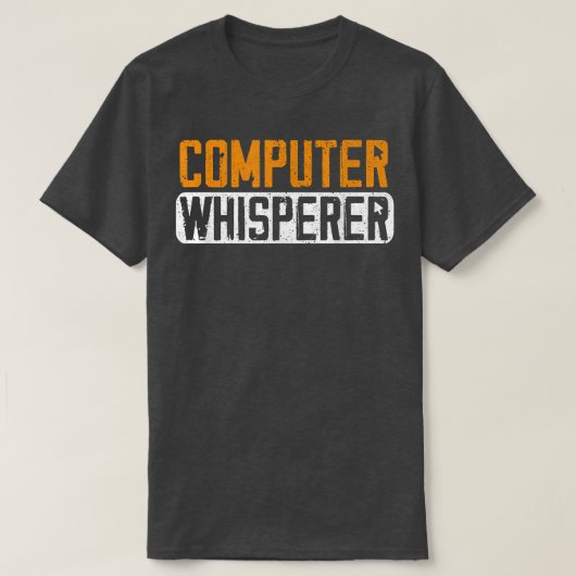 コンピュータ科学ウィスパーおもしろいラ符号化プログラマ Tシャツ (デザイン正面)