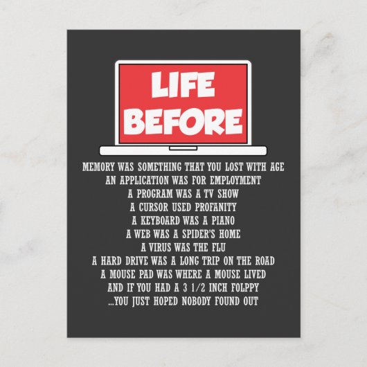 コンピュータ科学ギークプログラマソフトウェアコーダ ポストカード (正面)