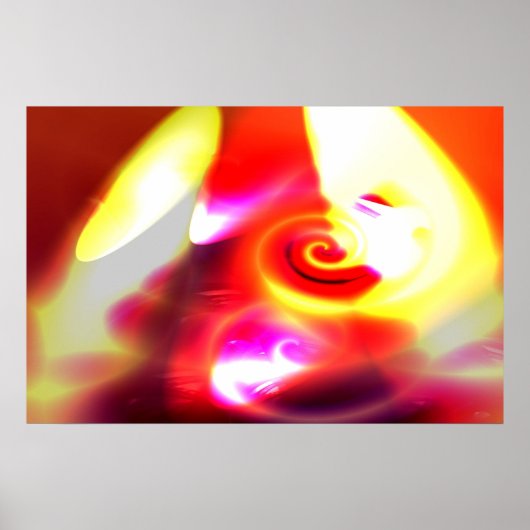 コンピュータ絵を描ーのデジタル抽象芸術プリント ポスター (正面)