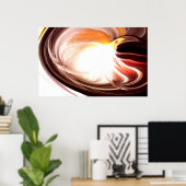 コンピュータ絵画抽象芸術のプリント – デジタルアートワーク ポスター (ホームオフィス)