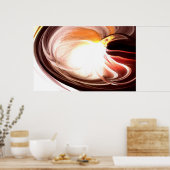 コンピュータ絵画抽象芸術のプリント – デジタルアートワーク ポスター (キッチン)