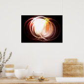 コンピュータ絵画抽象芸術のプリント – デジタルアートワーク ポスター (キッチン)