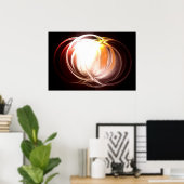 コンピュータ絵画抽象芸術のプリント – デジタルアートワーク ポスター (ホームオフィス)