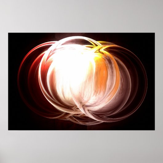コンピュータ絵画抽象芸術のプリント – デジタルアートワーク ポスター (正面)