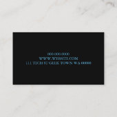 コンピュータ販売修理技術向けノートパソコン名刺 名刺 (裏面)