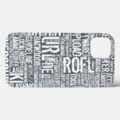 コンピュータ辞典 モノクロ Case-Mate iPhoneケース (裏面 (横))