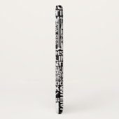 コンピュータ辞書モノクロ Case-Mate iPhoneケース (裏面/左)