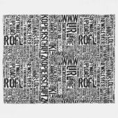 コンピュータ辞書… フリースブランケット (正面(横))