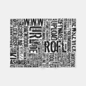 コンピュータ辞書… フリースブランケット (正面(横))