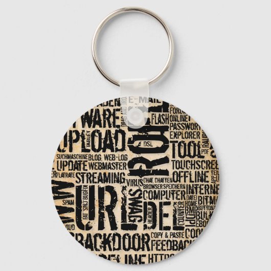 コンピュータ辞書 – ヴィンテージ キーホルダー (正面)