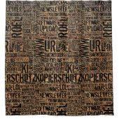 コンピュータ辞書 – ヴィンテージ シャワーカーテン (正面)