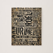 コンピュータ辞書 – ヴィンテージ ジグソーパズル (縦)