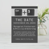 コンピュータ鍵コントロール日付を保存,グレー セーブザデート (スタンド正面)