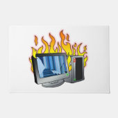 コンピュータ防火扉マット ドアマット (正面)