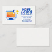 コンピュータ電子修理業者 | 技術者 名刺 (正面/裏面)