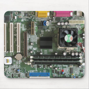 コンピュータ電子工学の古いマザーボードマウスパッド マウスパッド