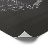 コンピュータ1986特許技術Chalkboard ポスター (角)