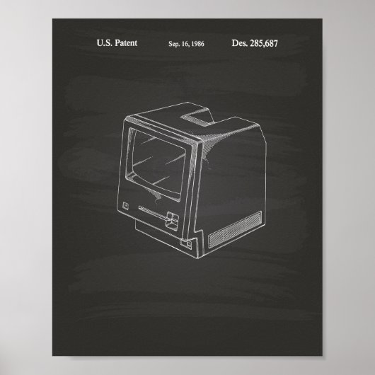 コンピュータ1986特許技術Chalkboard ポスター (正面)