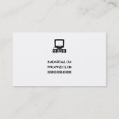 コンピュータ、ここのあなたの名前 名刺 (裏面)