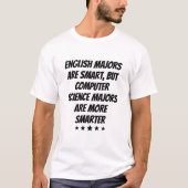 コンピュータ・サイエンス専攻学生Are More Smarter Tシャツ (正面)