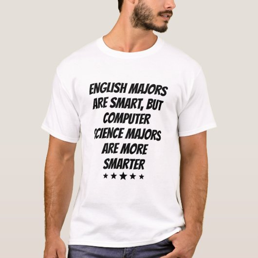 コンピュータ・サイエンス専攻学生Are More Smarter Tシャツ (正面)