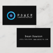 コンピュータ、ノートパソコン、PC修理名刺 名刺 (正面/裏面)