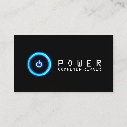 コンピュータ、ノートパソコン、PC修理名刺 名刺 (正面)