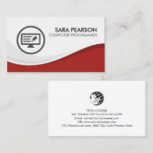 コンピュータ・プログラマー・ソフトウェア開発者 名刺 (正面/裏面)