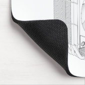 コンピュータ・プロセッサのスケクールッチ マウスパッド (コーナー)