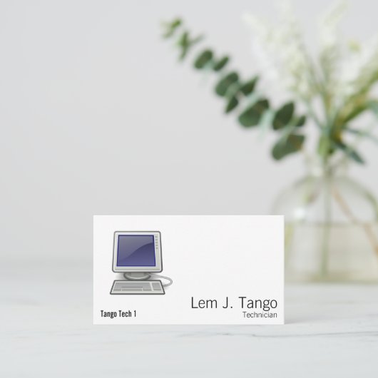 コンピュータ 名刺 (スタンド正面)