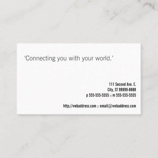 コンピュータ 名刺 (裏面)