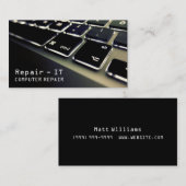 コンピュータ、PC、電子修理名刺 名刺 (正面/裏面)