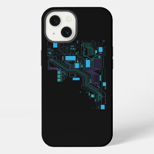コンピュータCPUコンピュータ科学者ハッカー iPhoneケース (裏面)